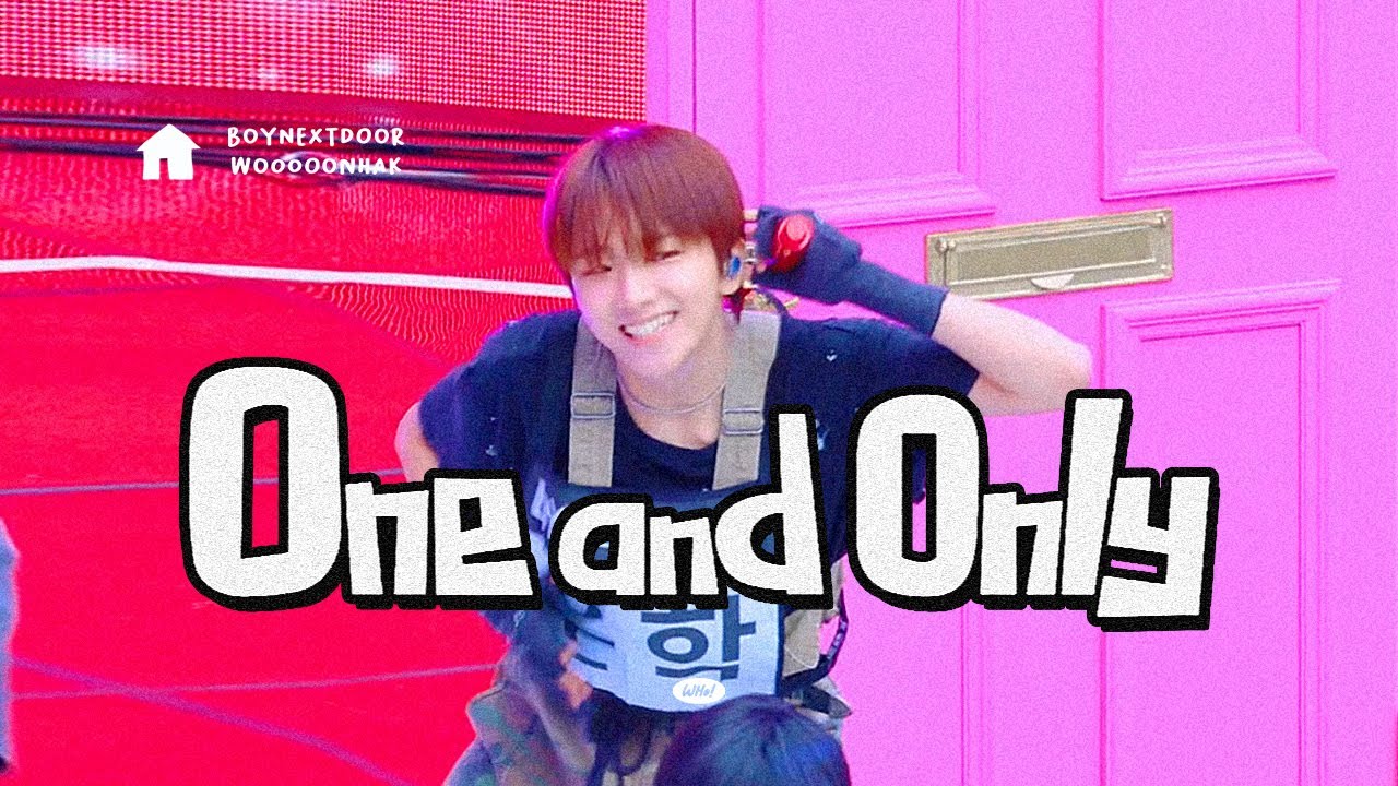[4K] 231008 2023 영동대로 K-POP 콘서트 리허설 BOYNEXTDOOR 'One and Only' 운학 직캠 | WOONHAK Focus