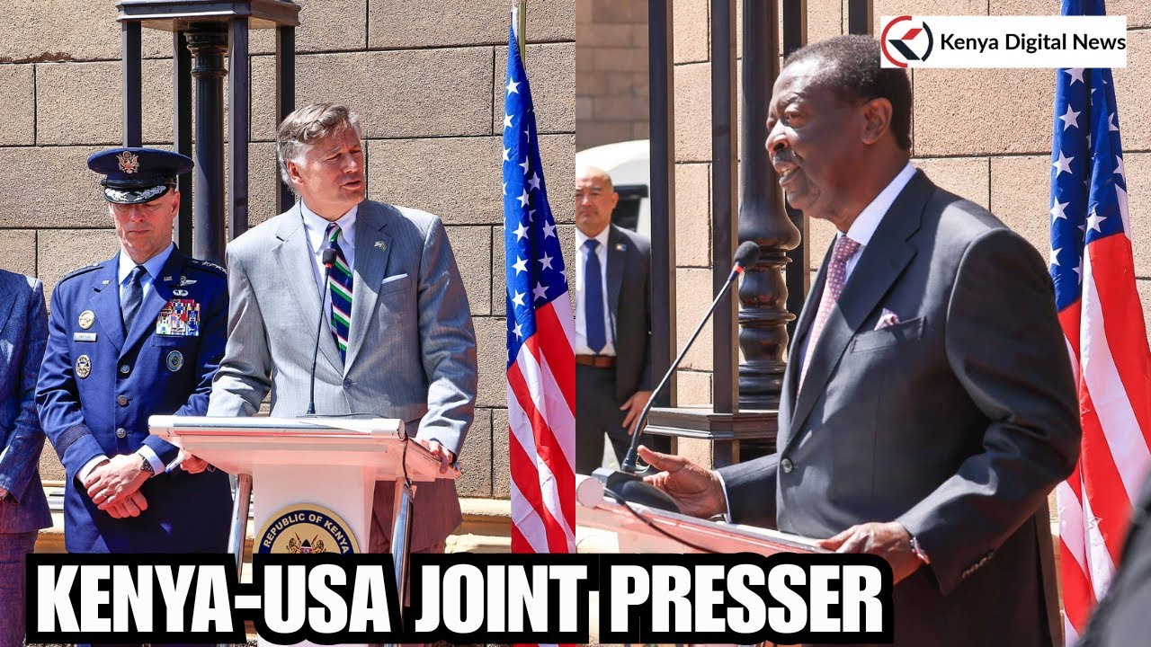 Mudavadi and USA Deputy Secretary of State  Christopher Landau Hold a Joint Press Briefing