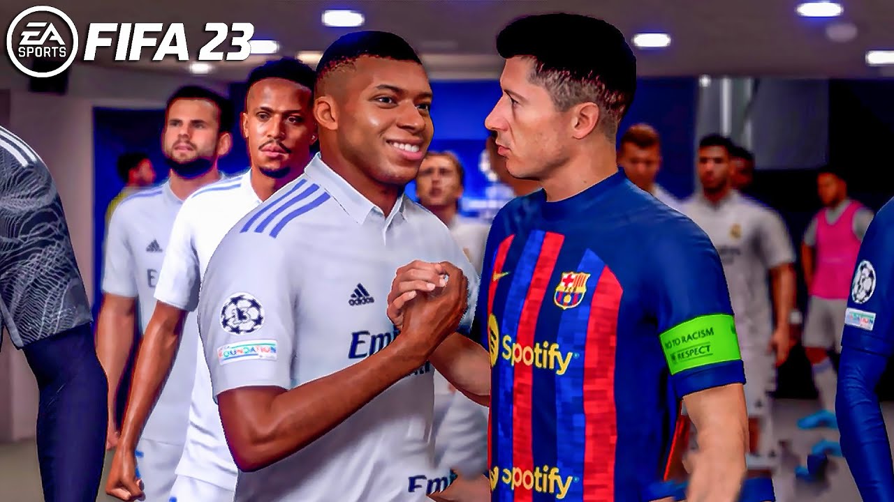 FIFA 23 | Реал Мадрид против Барселоны | С Мбаппе, Левандовски | Игровой процесс