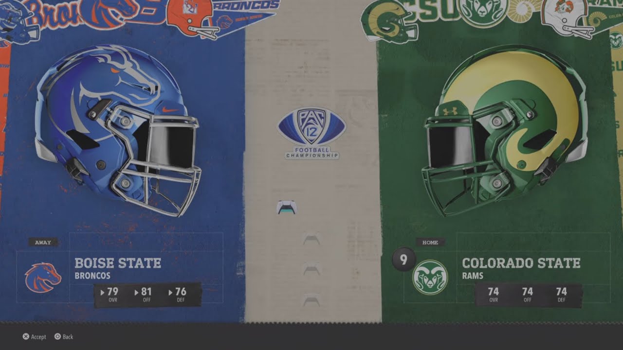 Boise State vs #9 Colorado State 2030 Pac-12 Championship AI vs AI