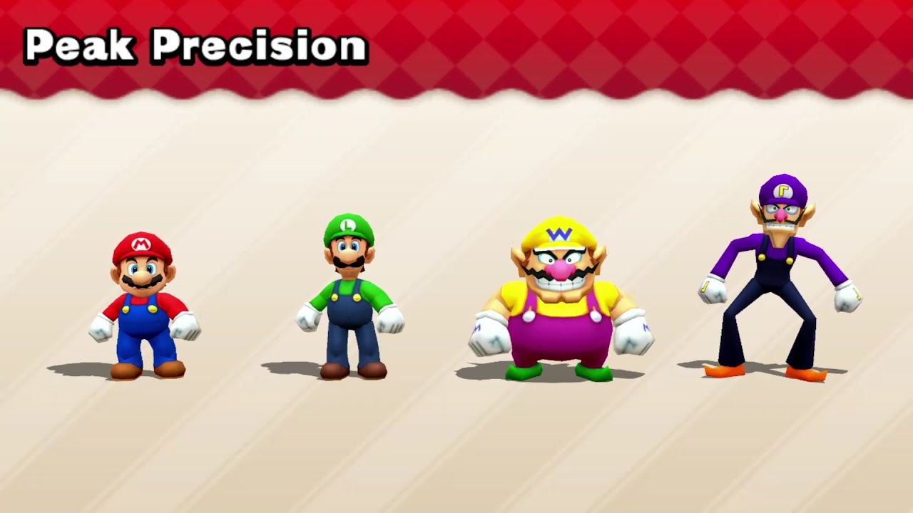 Mario Party The Top 100 - Minigames - Mario Waluigi Luigi Wario Battle (Master Cpu)