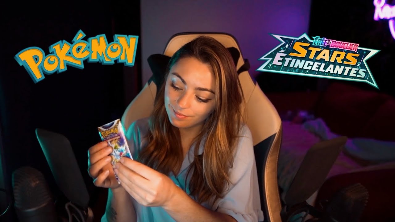♡ ASMR  - Ouverture de boosters Pokémon (On est chanceux) ♡