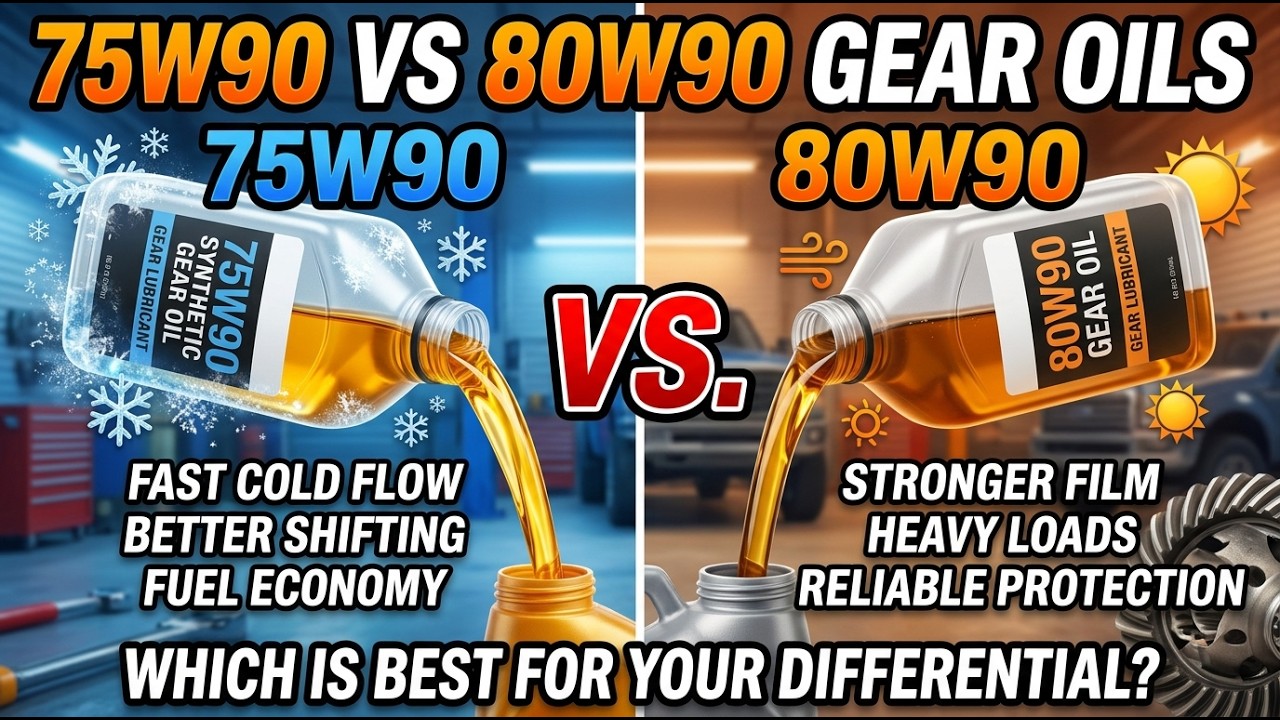 75W90 Vs 80W90 Gear Oils Differences