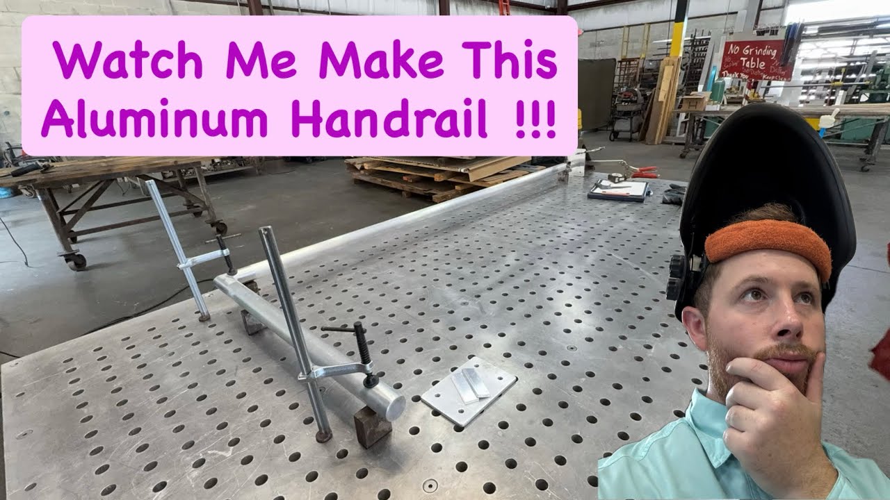 Insane Aluminum Handrail Build: Tig Welding Mastery On A Welding Fixture Table