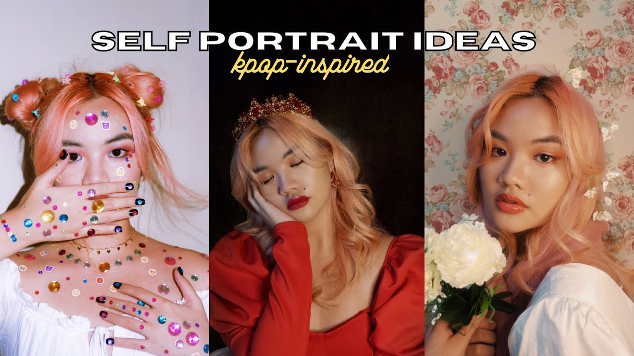 K-pop 🧡✨ Креативные домашние фотосессии, часть 2 (Идеи для автопортретов в стиле K-pop своими рук...