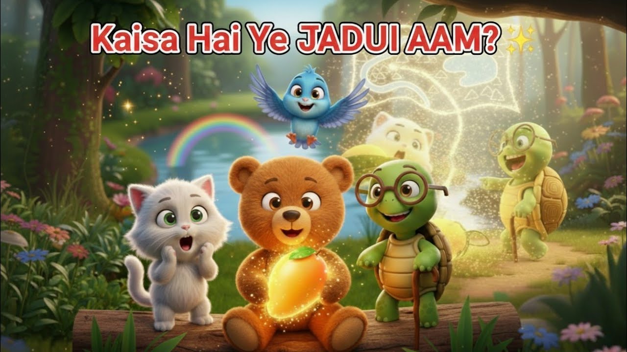 Jadui Aam 🥭✨ | Dosti Ka Jaadu 🤝 | Hindi Kids Story (1.5 Minute 3D Animation)