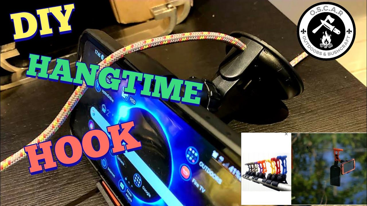 DIY Henge Hammock Ridge line Phone Holder | Hangtime Hook