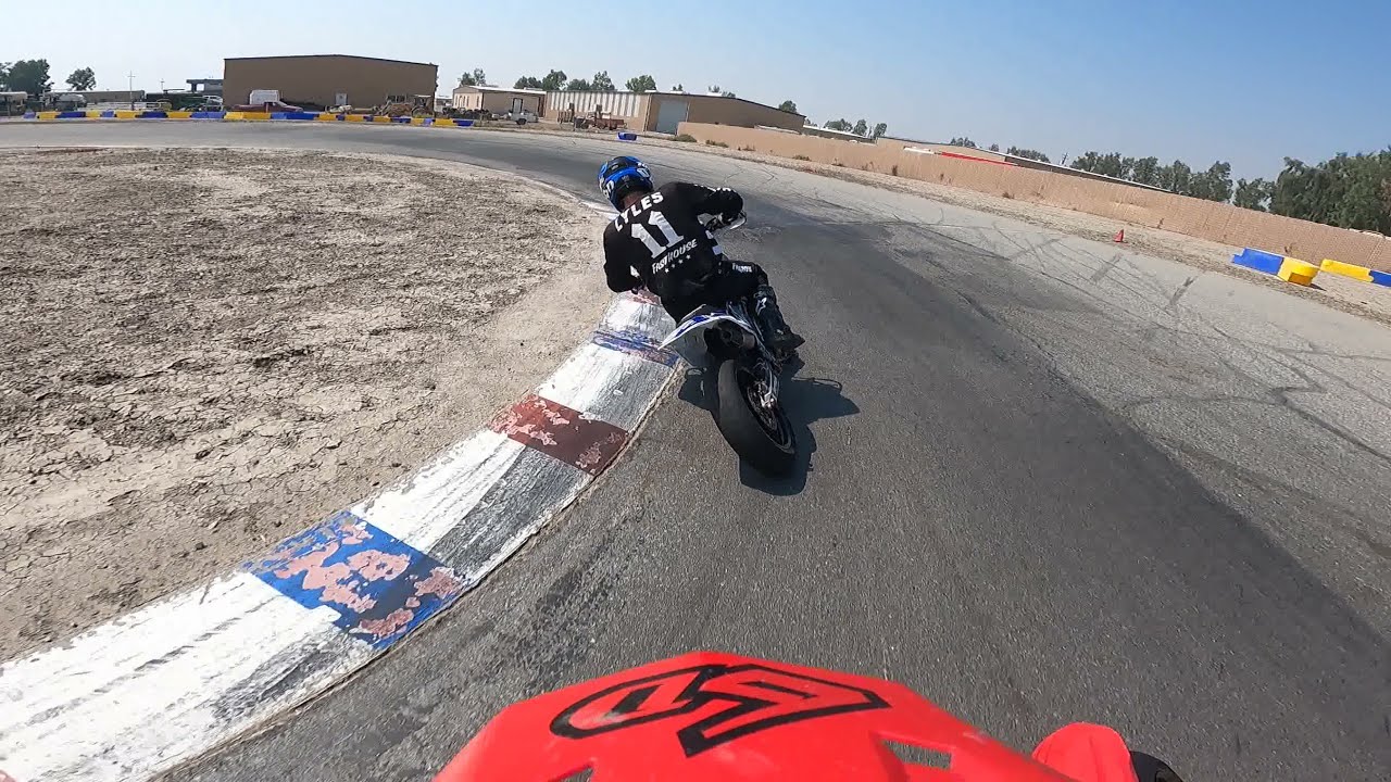 Supermoto on the Buttonwillow Kart Track!