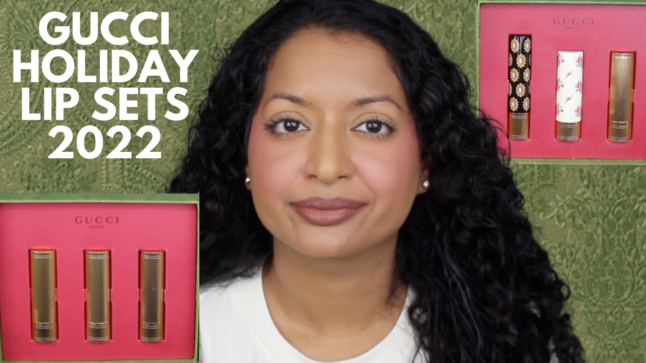 Gucci Beauty Velvet Matte Lipstick Set & Trio Lipstick Set Review