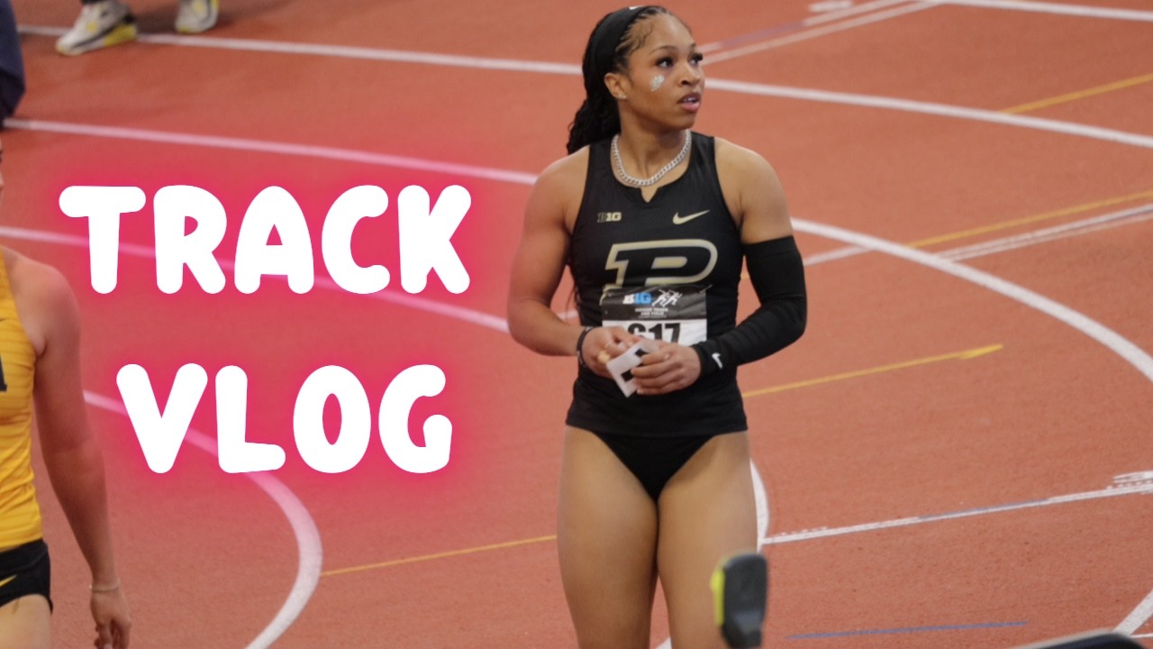 TRACK VLOG || ALEXA RUNS AT BIG 10 + SHOPPING AT ALO