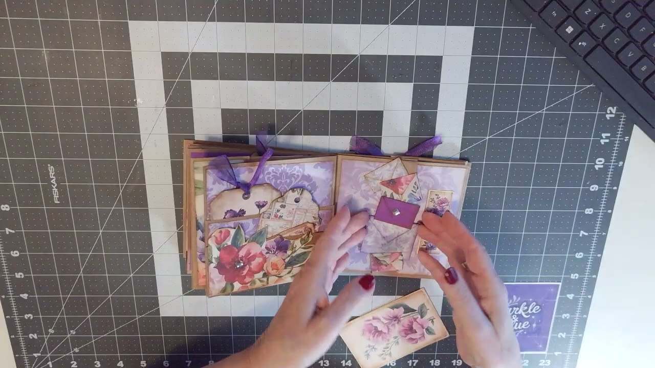 5 x 5 Junk Journal Folio with Flips, Flaps, Pockets, Gatefold Part 2