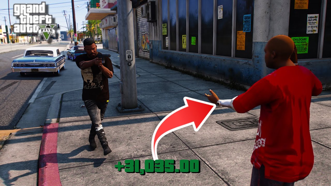 GTA 5 - LA HOOD LIFE - ROBBED a blood for a AUDEMAR Watch - #8
