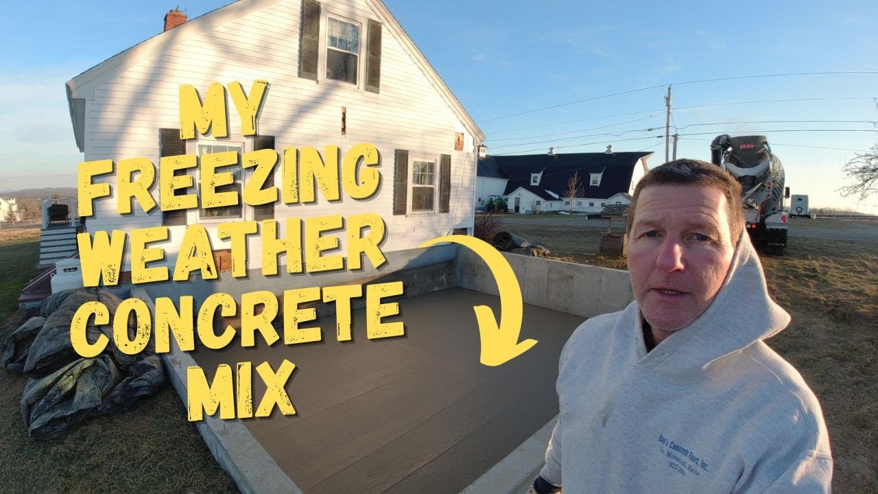What Concrete Mix To Use For Pouring in Cold Temperatures! (What Concrete Mix I Use!)