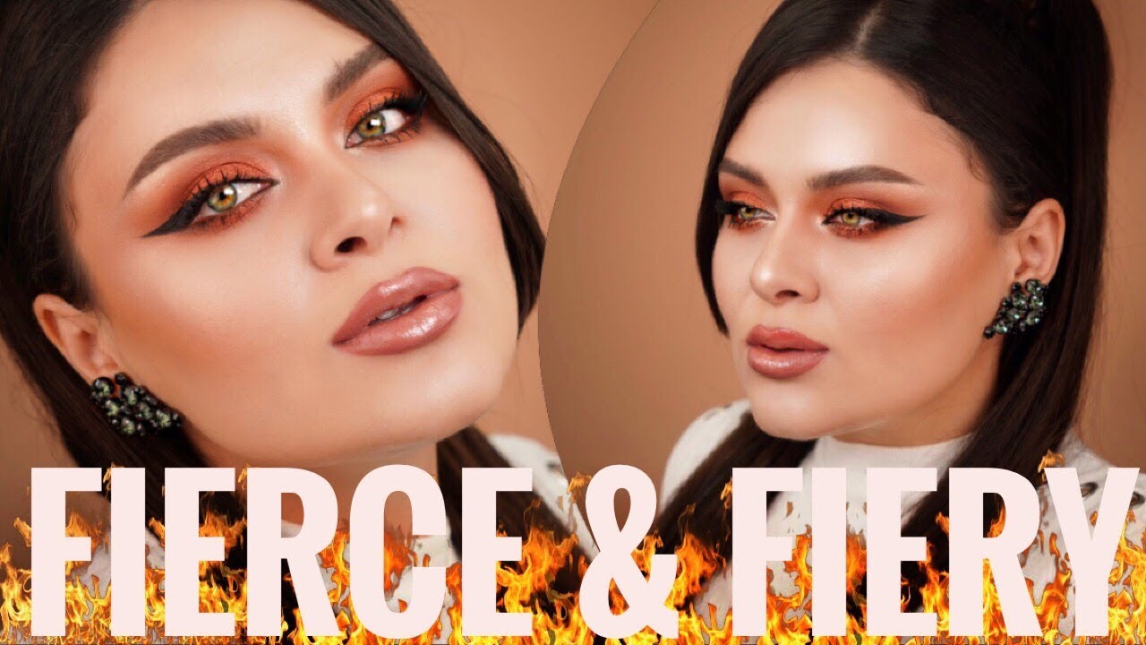 AU, FRIGE! Machiajul  în  temperaturi calde | Fierce & Fiery Eye Makeup Tutorial.