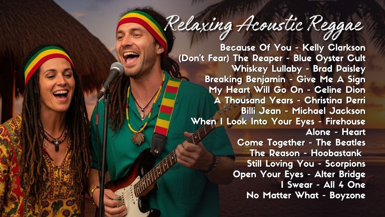 Kelly Clarkson, Blue Oyster Cult, Brad Paisley, Christina Perri & Michael Jackson - Relaxing Reggae