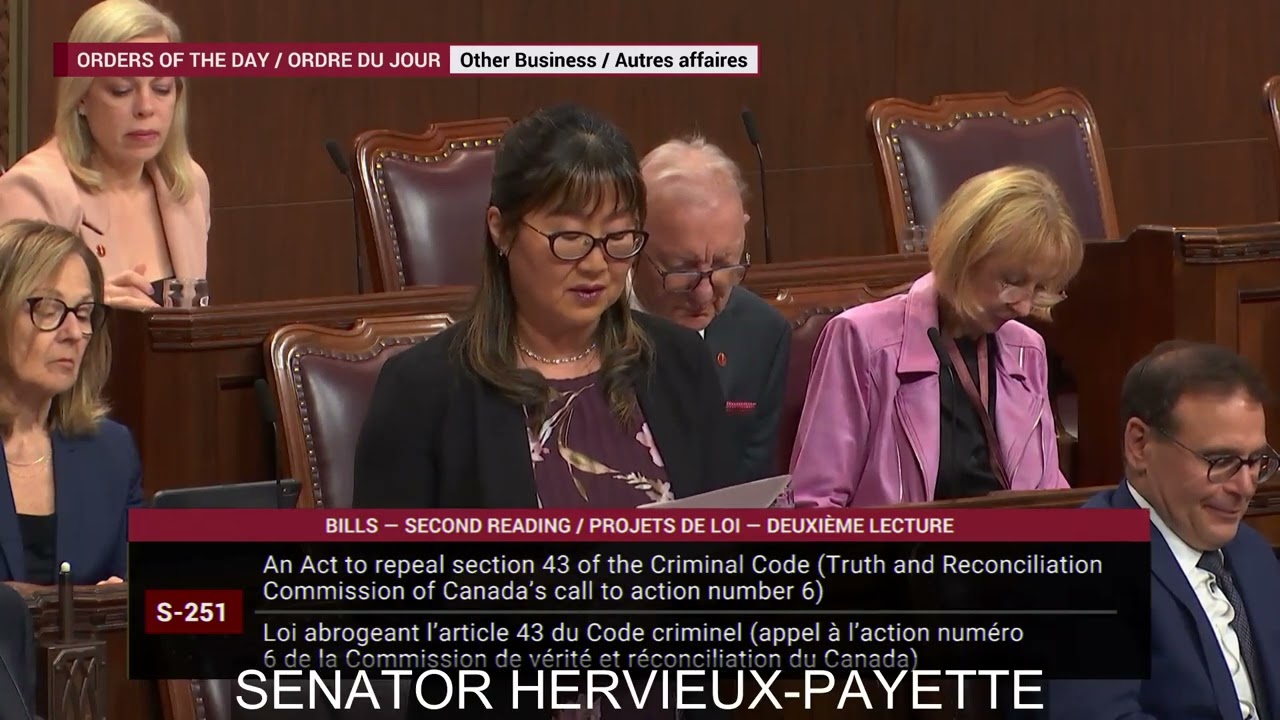 Senator Yonah Martin's Speech on Bill S-251