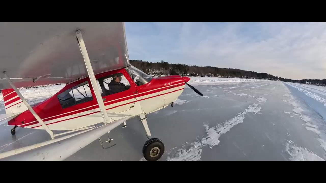 Alton Bay Ice Runway Approach February 1, 2026