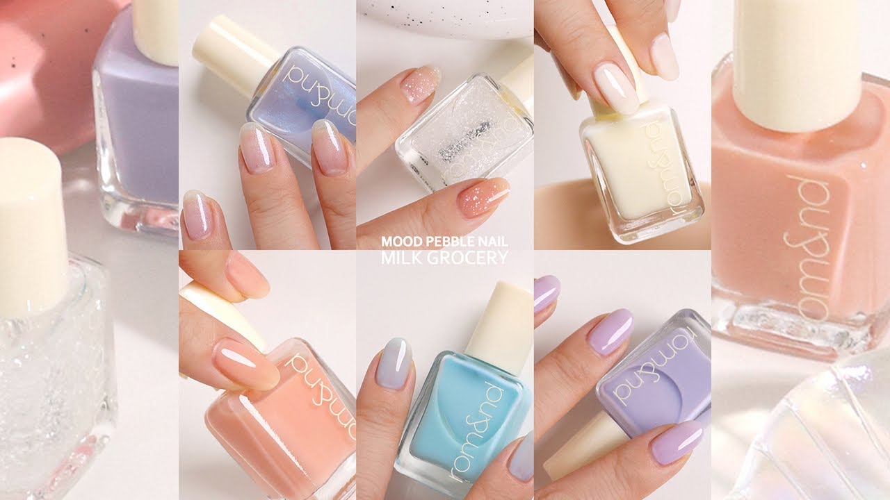 롬앤 밀크그로서리 🥛 무드 페블 네일 전색상 [그라데이션 셀프네일 Tip💅🏻]