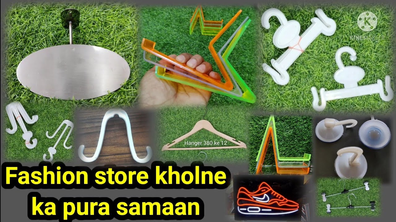 Complete Accessories for open new Fashion Store | shoes stand | slipper hanger | vaccum hanger