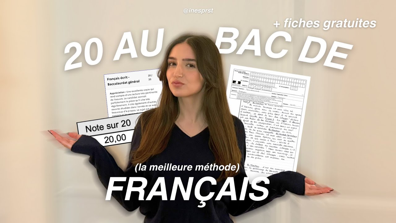 20/20 AU BAC DE FRAN&Ccedil;AIS (m&eacute;thodes, copie, fiches gratuites...)