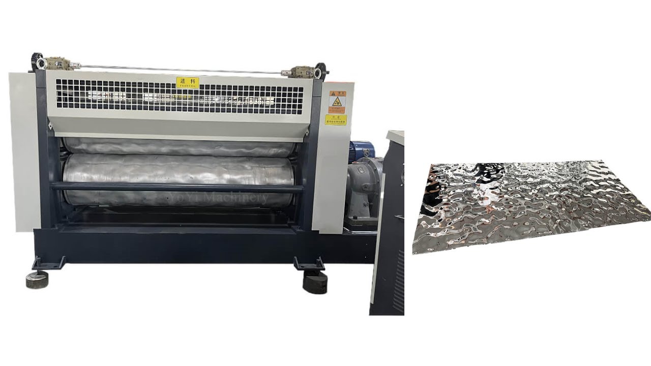 Stainless Steel Water Ripple Embossing Machine, Embossed Stainless Steel Sheet