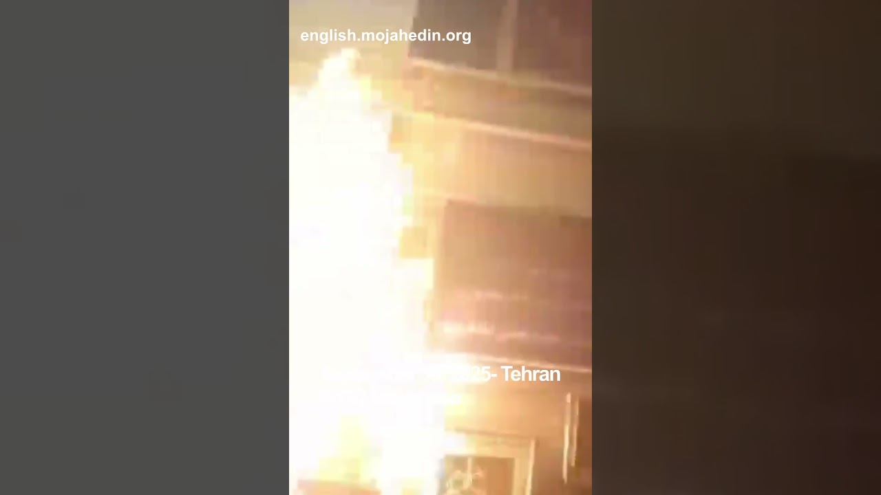 IRGC Basij base set on fire in Tehran | Iran protests
