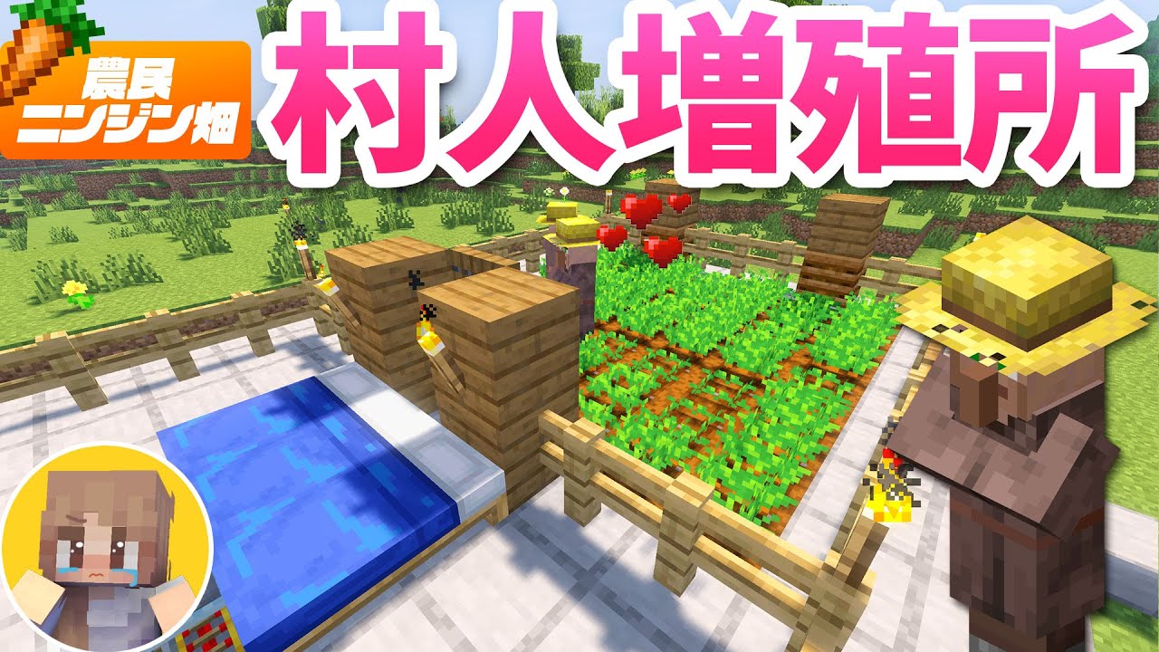 村の開発スタート！新しい村人増殖所づくりに２日間苦戦していました🤧【マイクラ / マインクラフト / minecraft】55