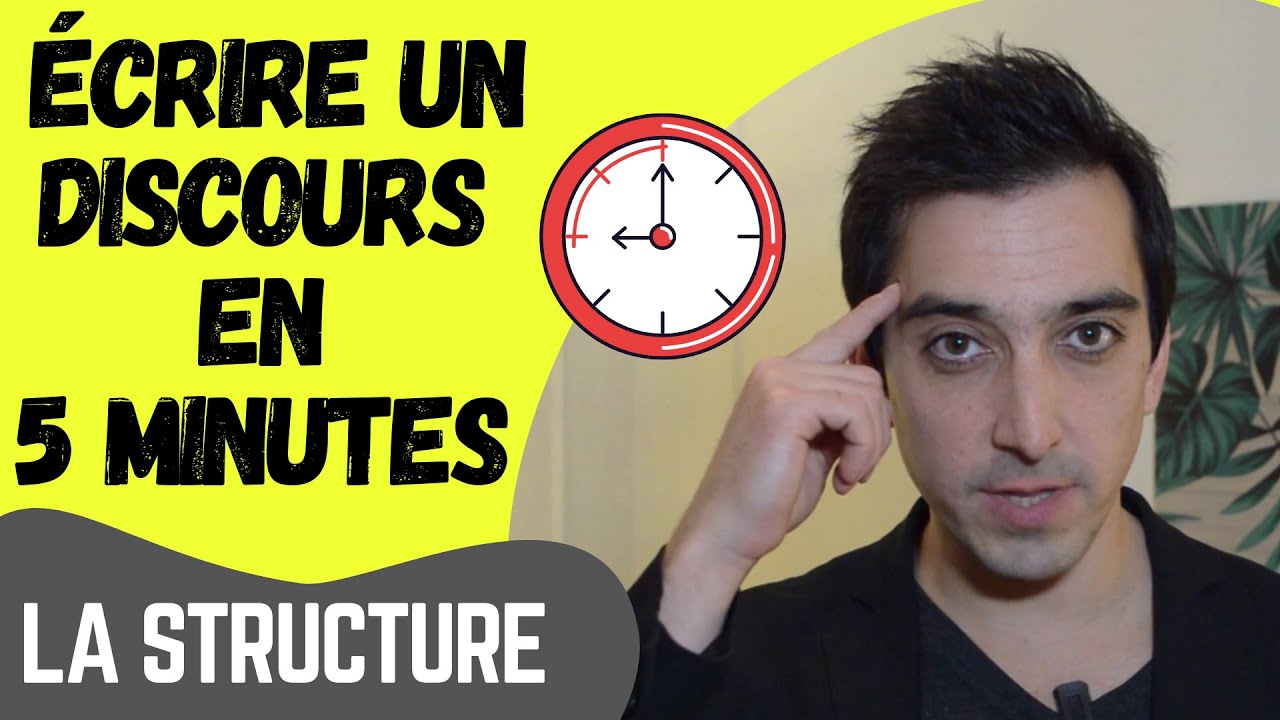 Comment écrire un discours en 5 minutes
