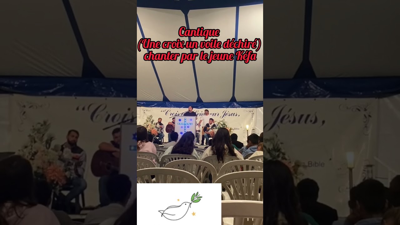 3727. Cantique (Une croix un voile déchiré) chanter par le jeune Kéfa