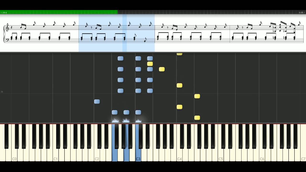 Gorillaz - 19 - 2000 [Piano Tutorial] Synthesia