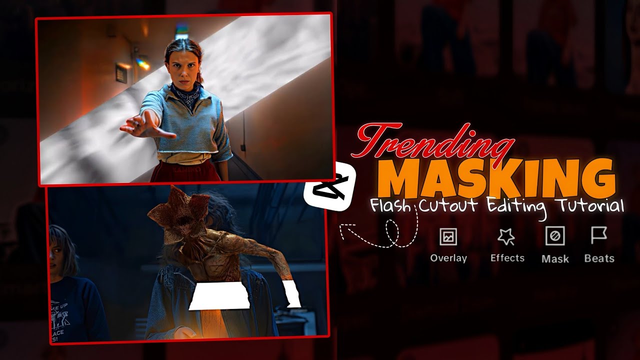 Instagram Trending Masking Cutout Reels Editing Tutorial | Glowing Cutout | Capcut Video Editing