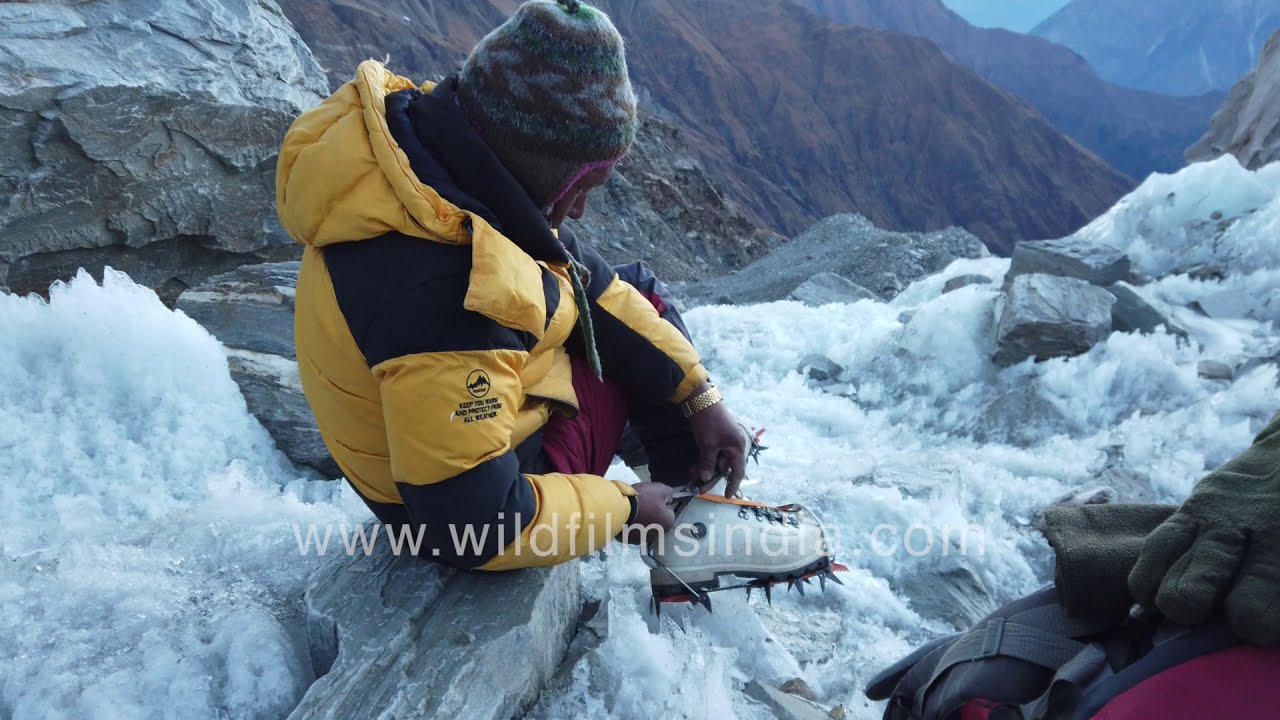 Garhwal Himalaya rarely seen mountaineering visuals | Scaling glacier and mountain peak in winter