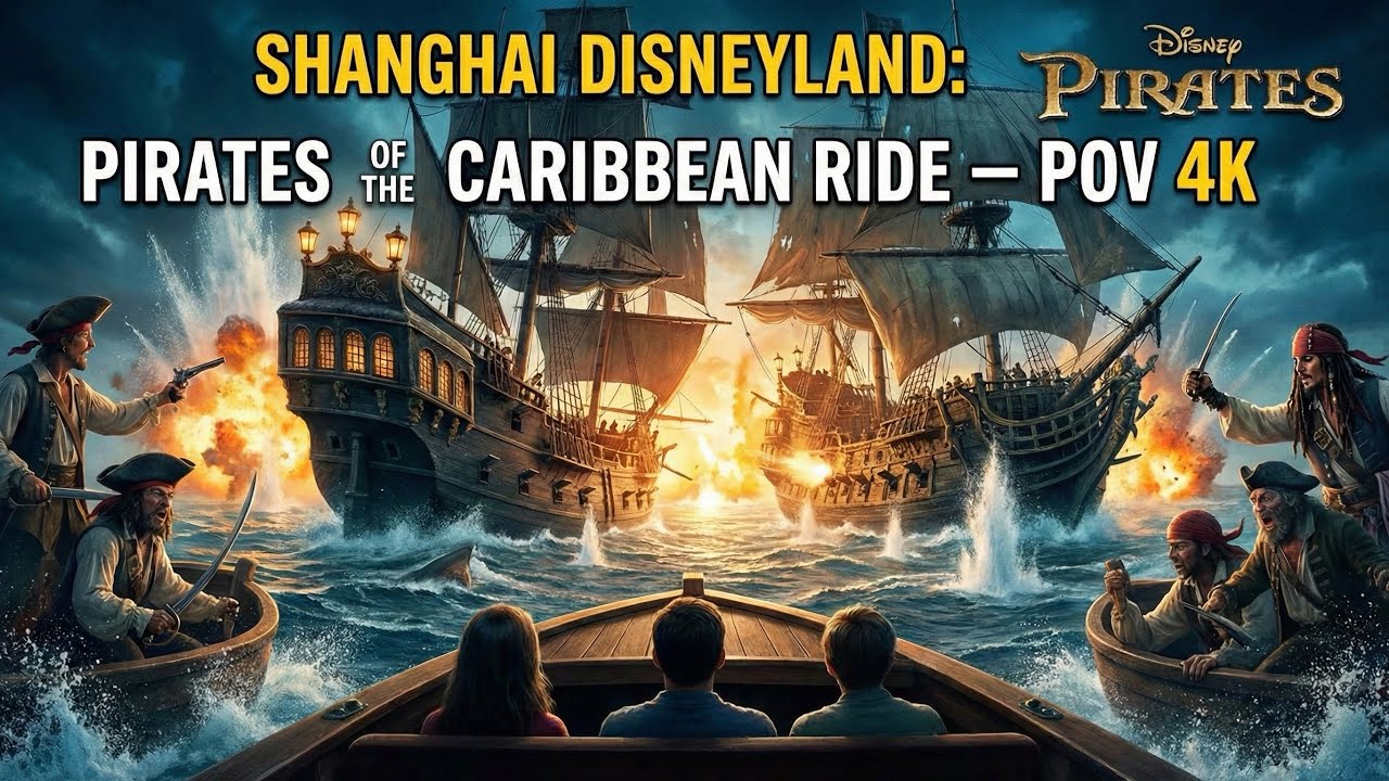Pirates of the Caribbean: Battle for the Sunken Treasure POV 🚢🌊 | Shanghai Disneyland (FULL RIDE 4K)