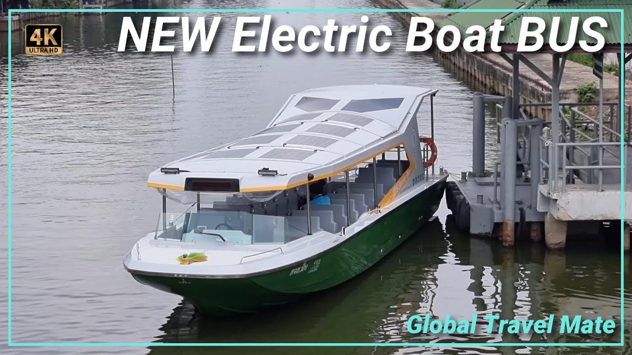 Bangkok NEW Free Electric Canal Boat BUS 🇹🇭 Thailand