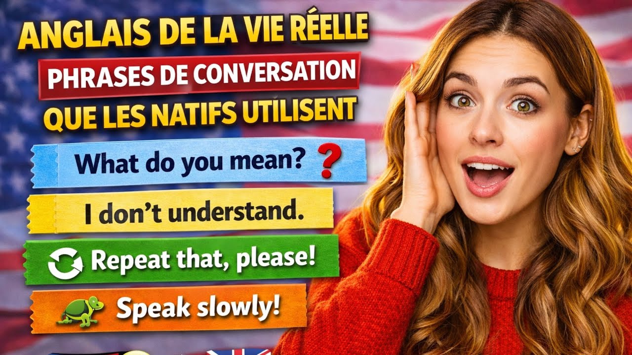 🔴 Anglais de la Vie Réelle | Phrases de Conversation que les Natifs Utilisent 🇺🇸🗣️