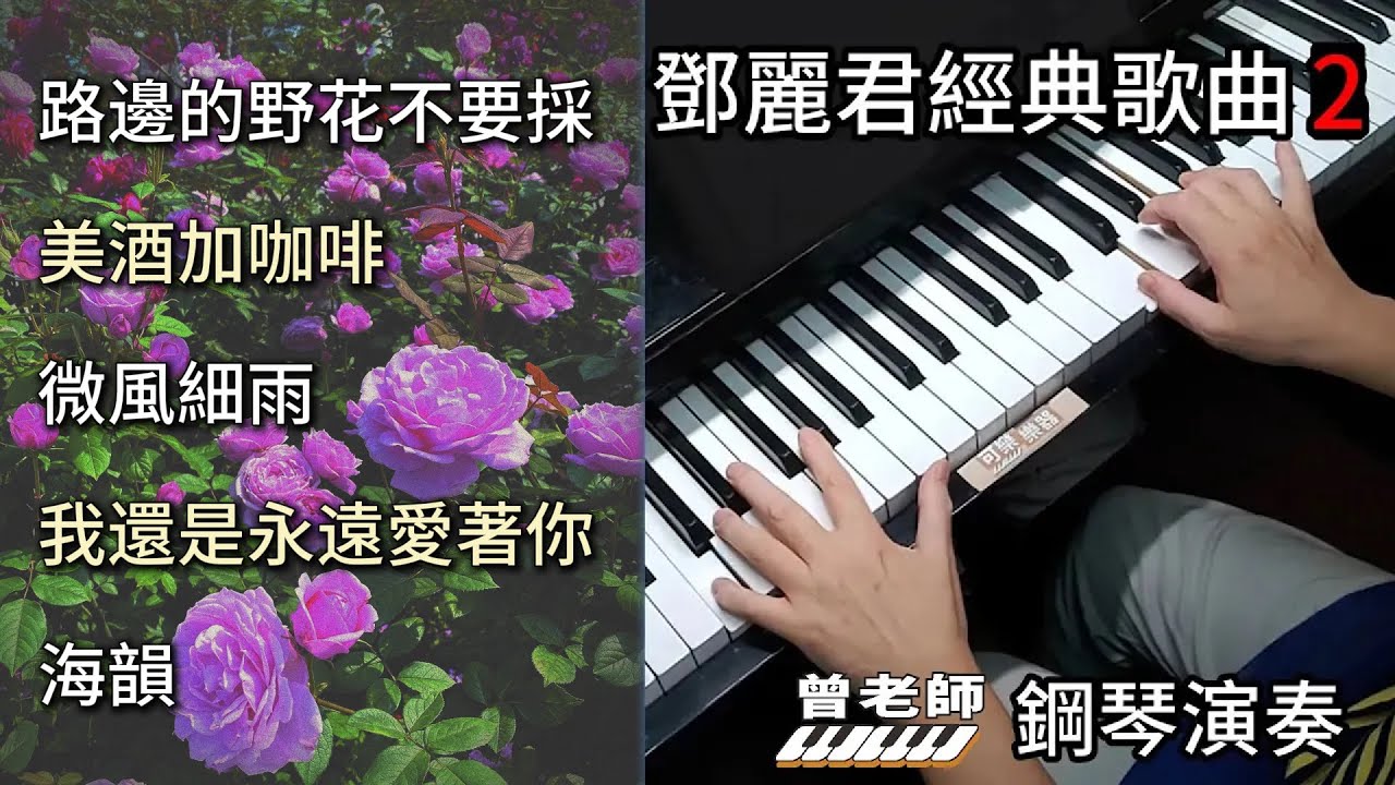 (合集) 鄧麗君經典歌曲 2 鋼琴演奏／路邊的野花不要採／美酒加咖啡／微風細雨／我還是永遠愛著你／海韻／piano cover