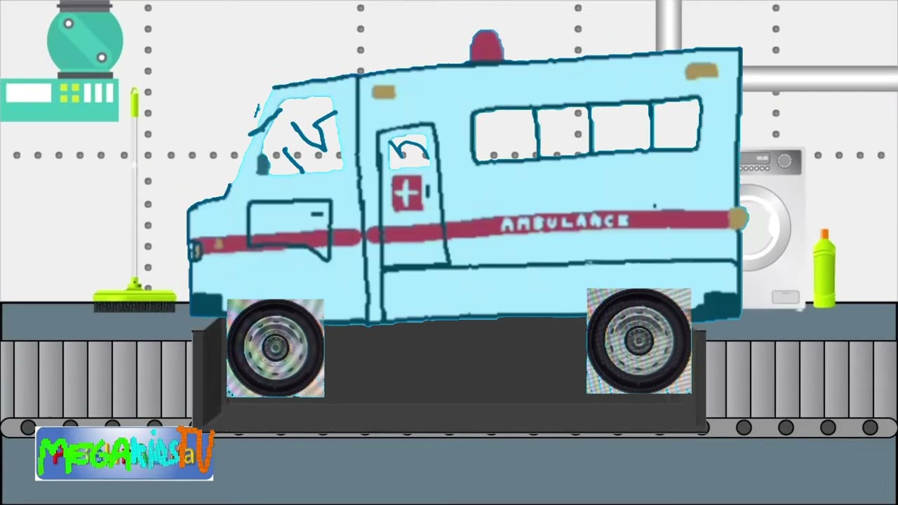 Mega Kids Tv Toy Factory Ambulance 