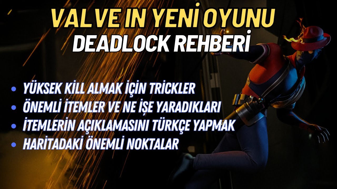 VALVE DEADLOCK REHBERİ / ÖNEMLİ TRİCKLER / ÖNEMLİ EŞYALAR / HARİTADAKİ ÖNEMLİ YERLER !!