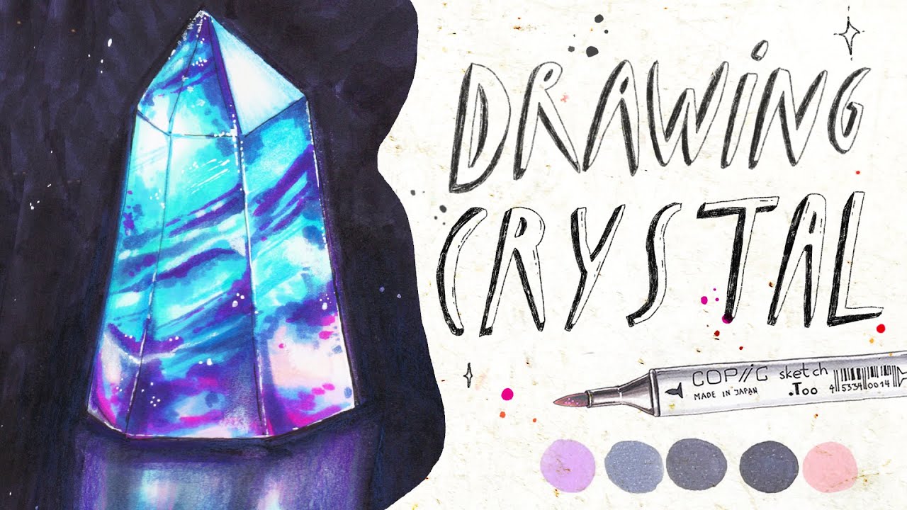 Drawing a Crystal with Alcohol-Based Markers