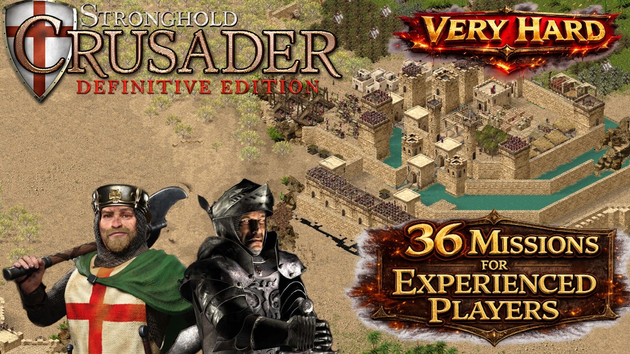 Stronghold Crusader DE | 36 Missions for Experienced Players (Custom Trail) | PART 3