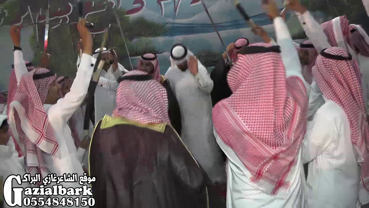 كلمات الشاعر سالم سلمان القلادي اداء زاهي الرشيدي بزواج فضي وفالح ابناء مفضي سرور المشعلي