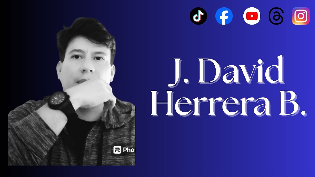 El escritor J. David Herrera B.