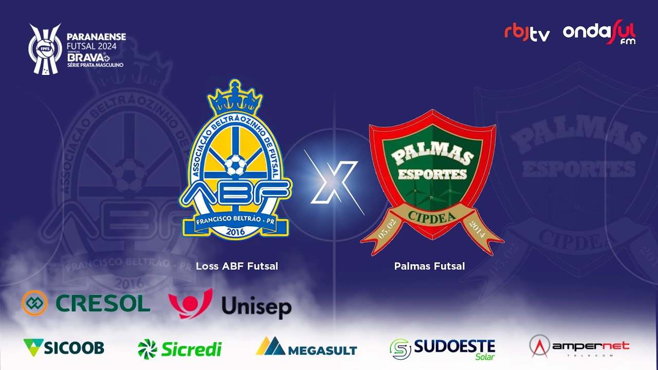 LOSS ABF X PALMAS FUTSAL - Paranaense de Futsal Farm&aacute;cias Brava 2024 - S&eacute;rie Prata