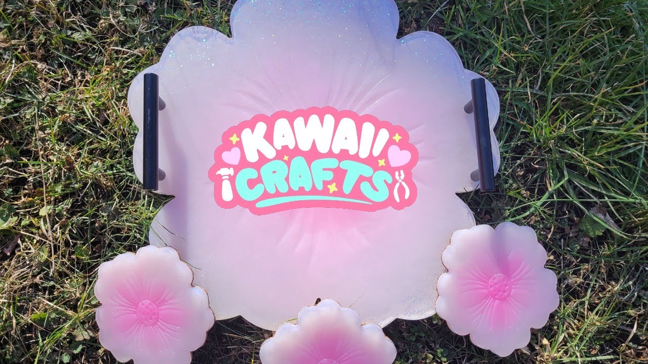 Sakura Resin Tray and Coaster Set | Epoxy Resin | Kawaii Crafts
