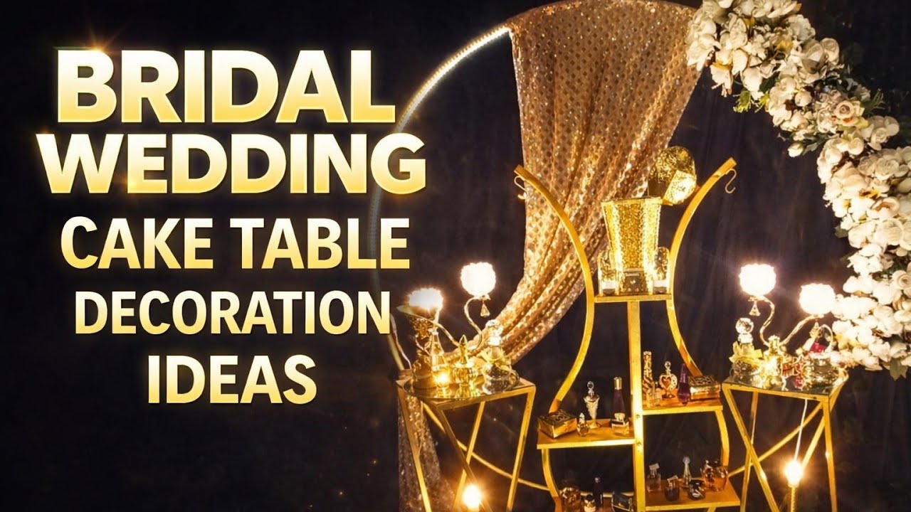 bridal wedding cake table decoration ideas/Dollar tree centerpiece ideas #youtube #trending #viral