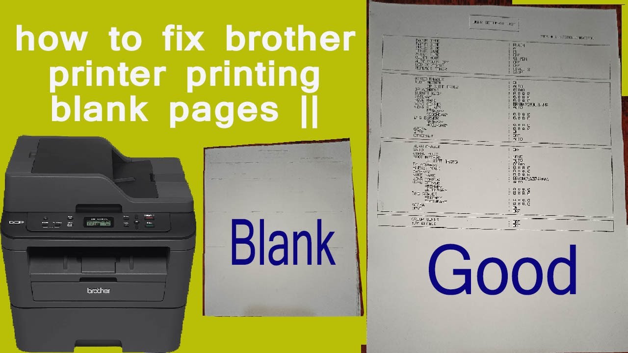 Blank page print Issue on Brother DCP-L2540 DW ||Completely or partially blank pages On Brother