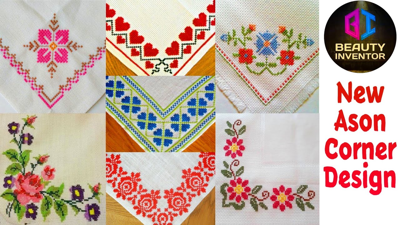 Cross Stitch Design || New Colourful Cross Stitch Ason Corner Designs