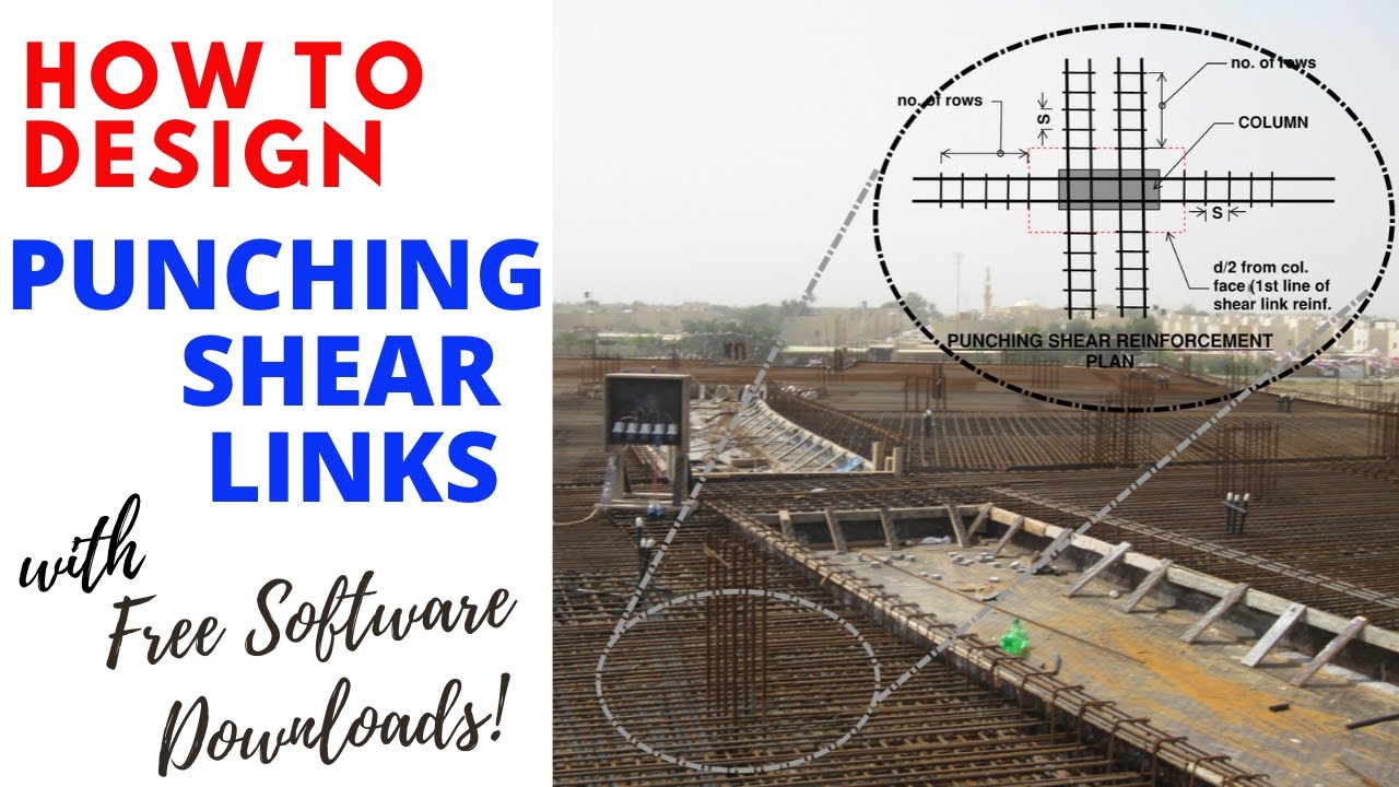 How to Design Punching Shear Links | Free Software Download