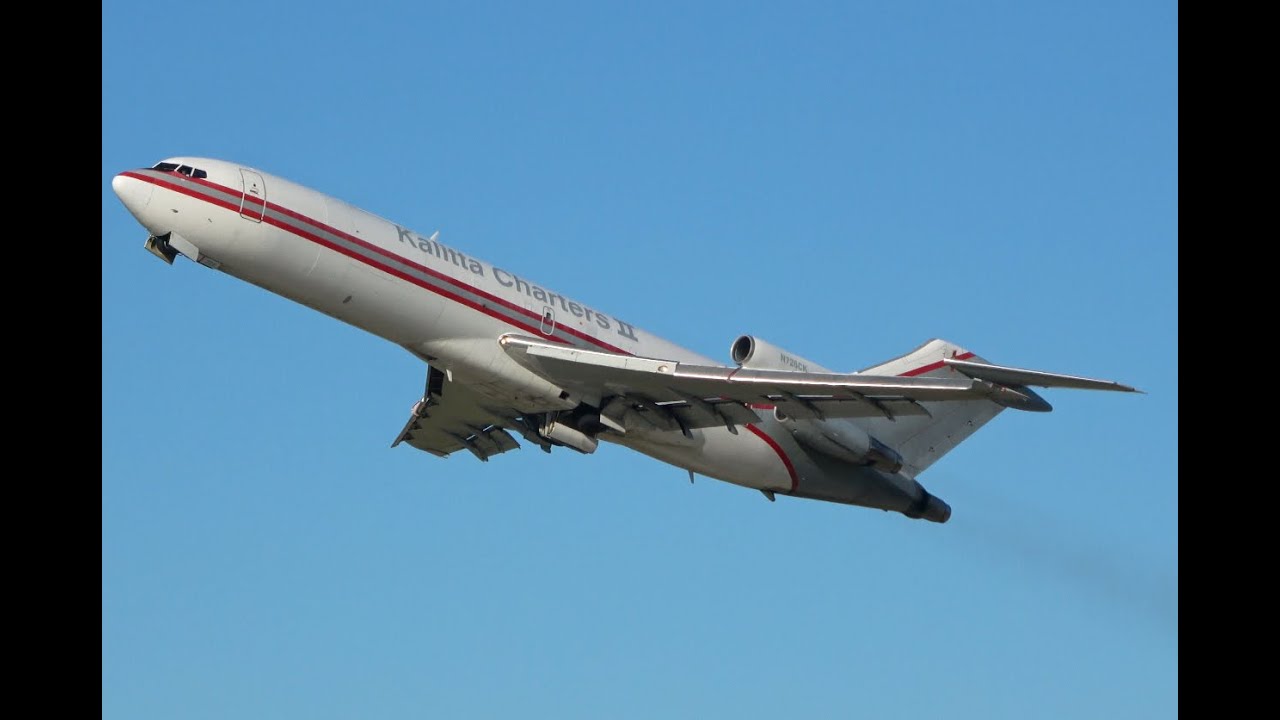 Kalitta 727 take off, YIP