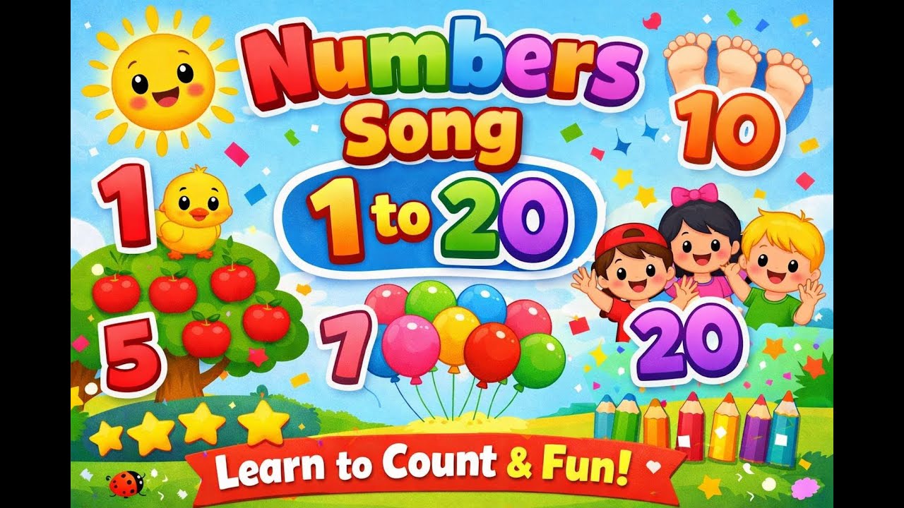Numbers Song 1 to 20 | Learn to Count for Kids